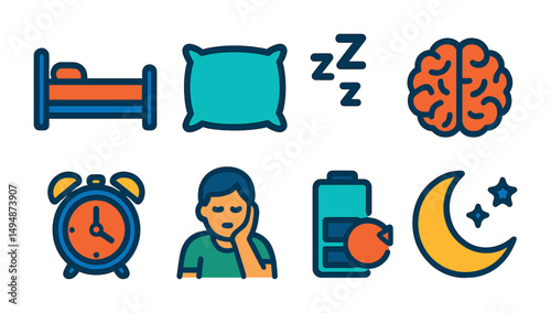Wine and cheese flat icons set – outline, food and gourmet party symbols