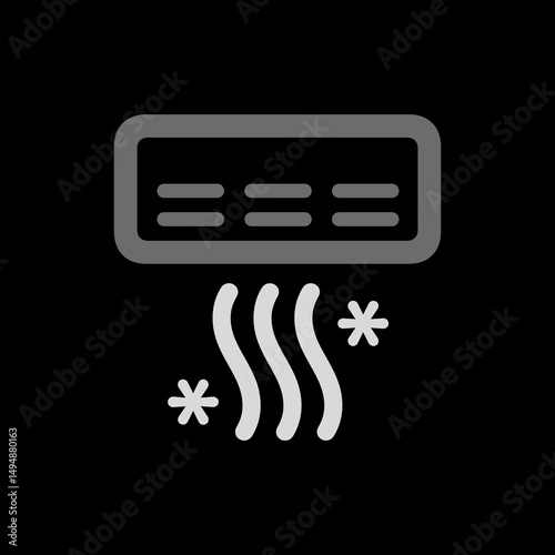 Air Conditioner Horizontal Outline