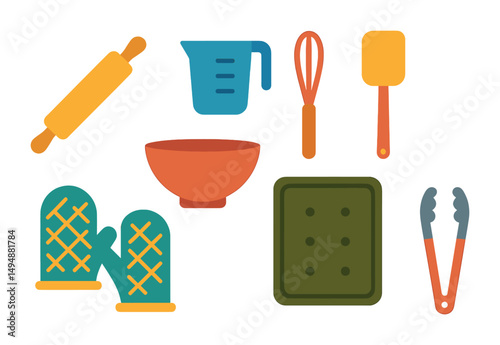 Cinema and media flat icons set – filmmaking, audio, video production graphics