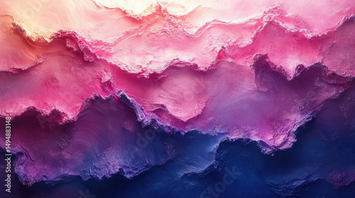 High-speed photography of soft pink and blue pastel pigment burst 