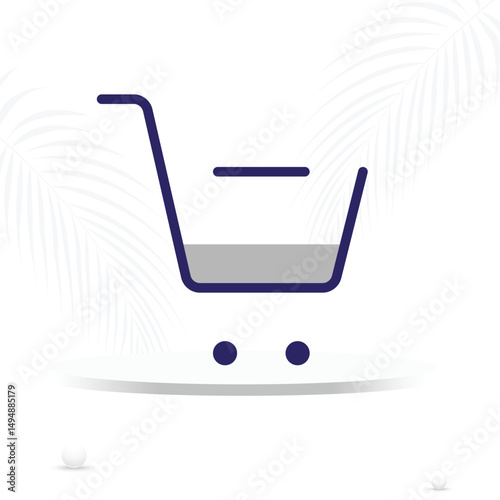 cart icon outline, shopping bucket