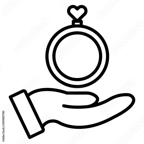Ring in Hand Icon