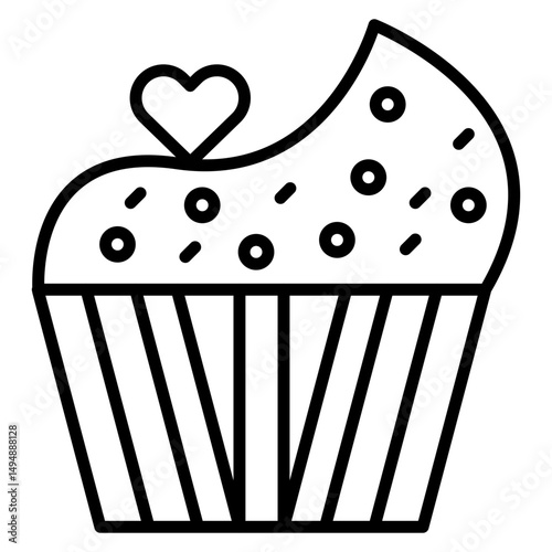 Wedding Cupcake Icon