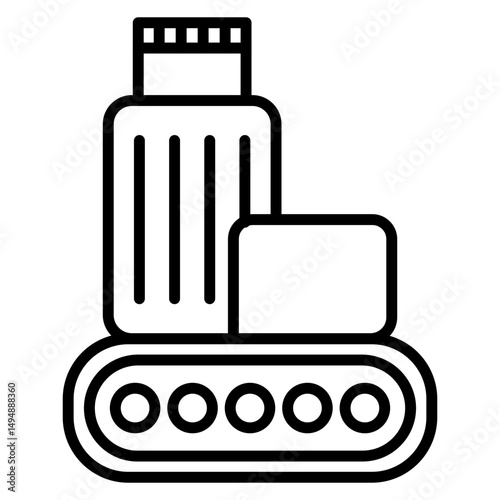 Luggage Conveyor Icon