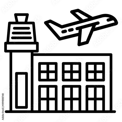 Airport Building Icon