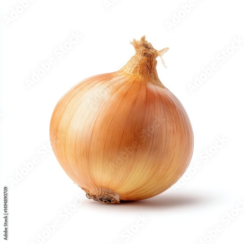 Wallpaper Mural Single Yellow Onion Isolated on White Background Torontodigital.ca