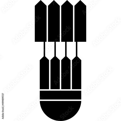 Badminton Icon Vector Element