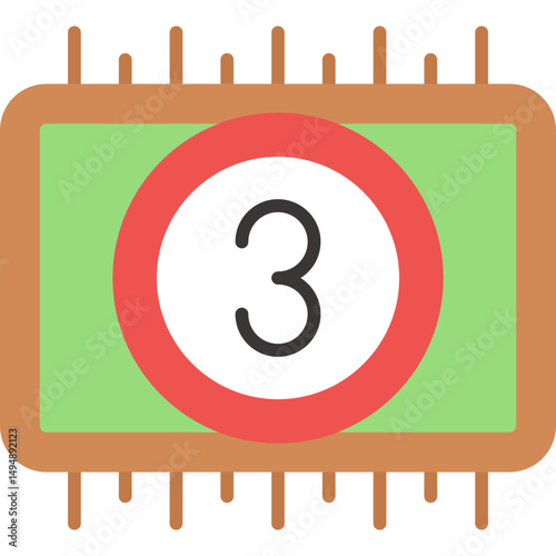Billiards Icon Vector Element