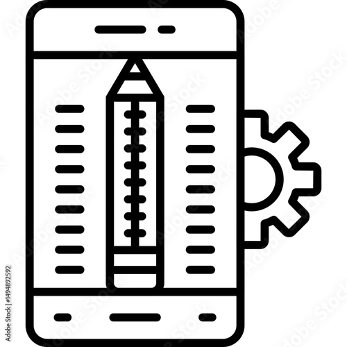 Pencil Icon Vector Element