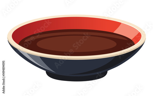  Rich Dark Sauce Dipping Bowl