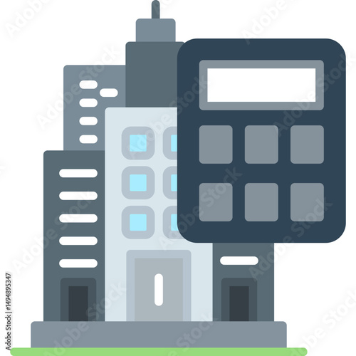 Buliding Icon Vector Element