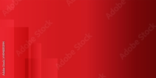 Red abstract background. Dynamic shapes composition