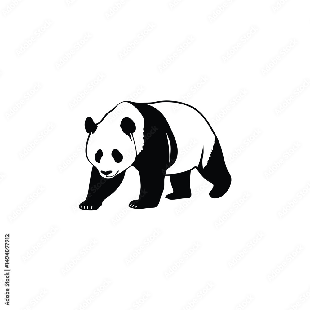 Naklejka premium panda bear vector