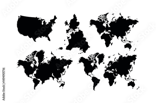 country map vector template