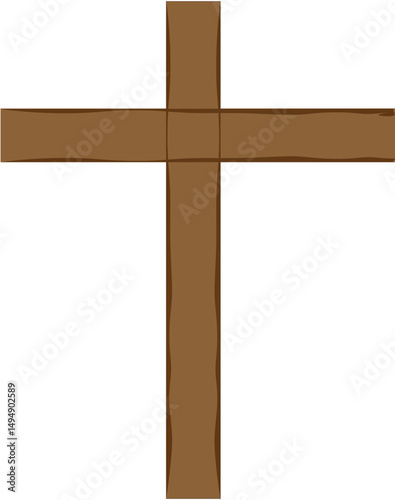 Cross icon. Christian Cross vector.