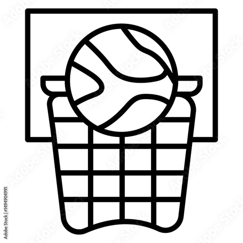 Basketball Hoop Icon