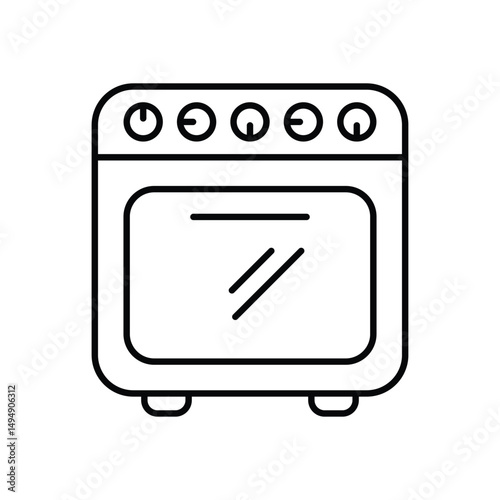 Electric Range Vector icon