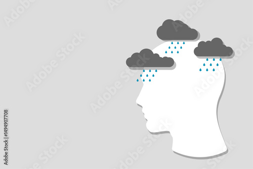 Mental problems. Mental health. Psychotherapy. vector