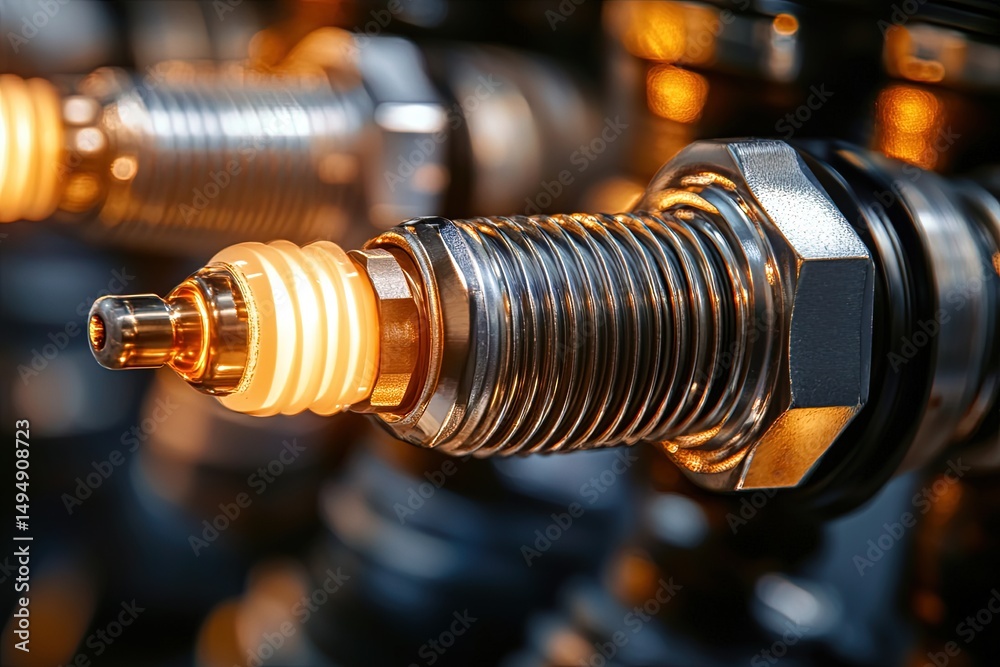 Obraz premium Spark plug on a white isolate background essential