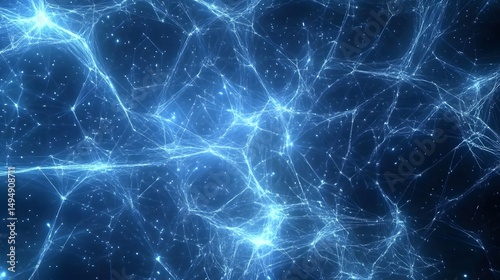 abstract illustration of the cosmos with radiant galaxies, stars and nebula
