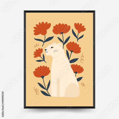 Abstract Childrens Room posters template. Modern trendy Kids minimal style. Hand drawn design for wallpaper, wall decor, print, postcard, cover, template, banner.
