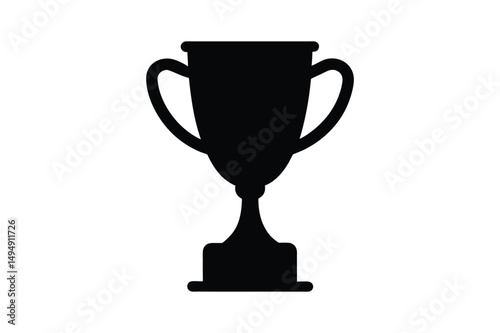 Trophy cup Silhouette Vector bundle  illustration, Winner trophy cup  silhouette