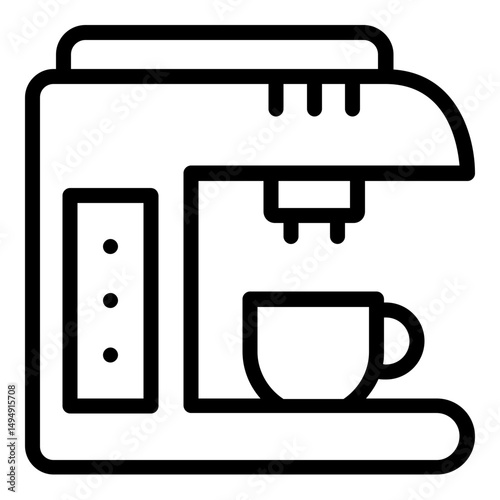 coffee maker icon line