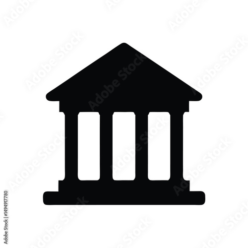 Classical building with pillars, representing a bank, government, or legal institution