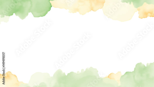 Tricolour orange and green indian watercolour abstract background 15 august independence day 26 january republic day center blank empty space 