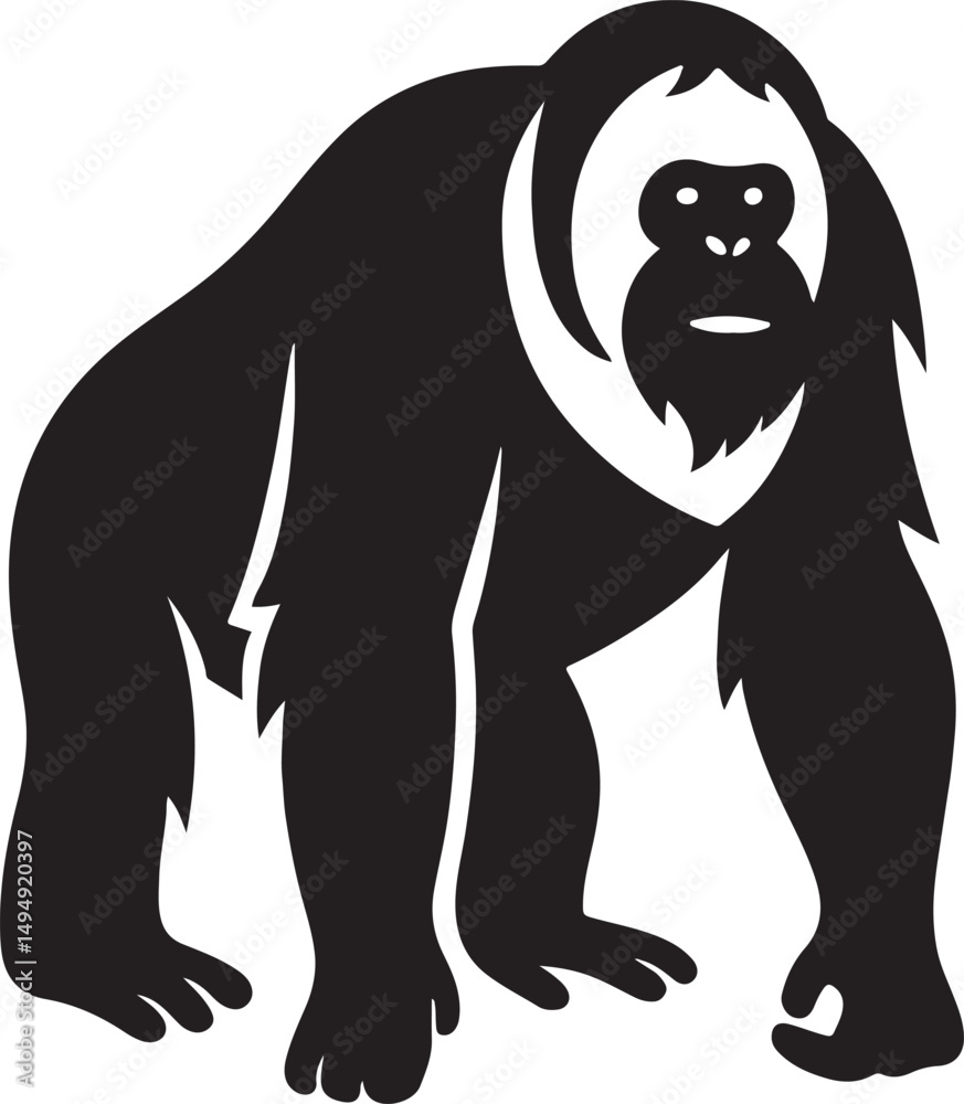 Obraz premium a orangutan vector