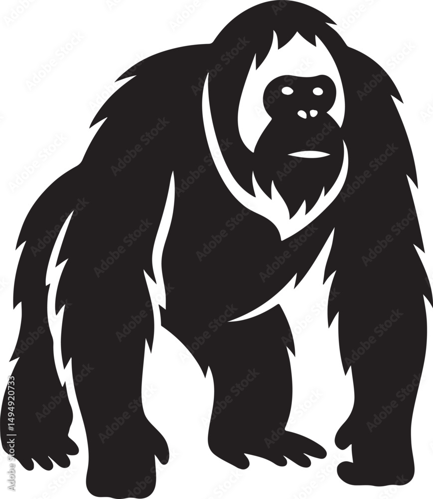 Fototapeta premium a orangutan vector