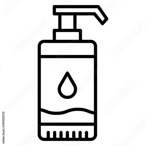 Body Lotion Vector Icon
