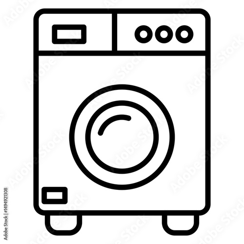 Washing Machine Vector Icon