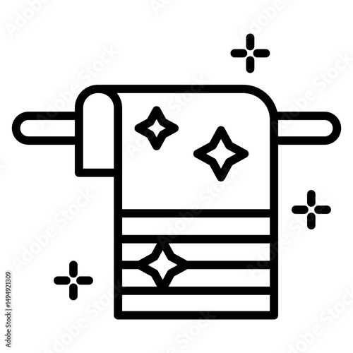 Towels Vector Icon