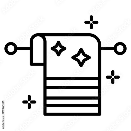 Towels Vector Icon