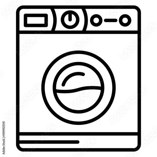 Washing Machine Vector Icon