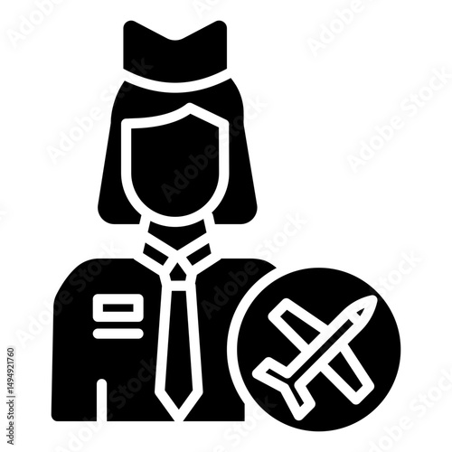 Flight Attendant Icon