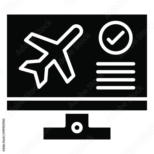 Flight Check In Icon