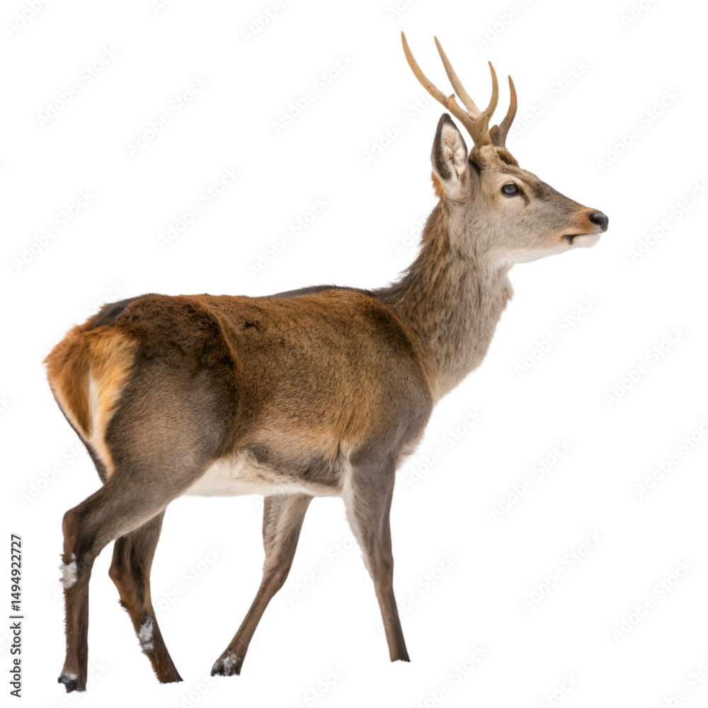 Obraz premium Deer isolated on transparent background