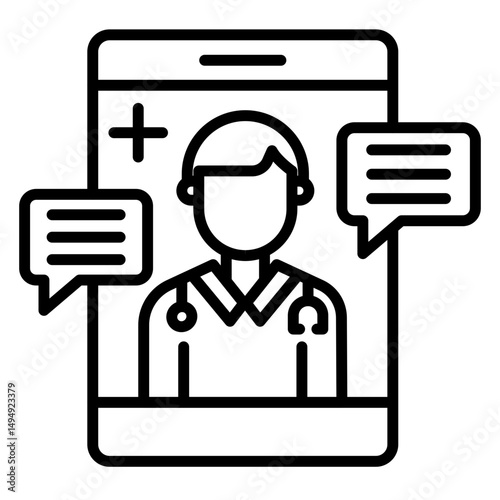 Telehealth Vector Icon