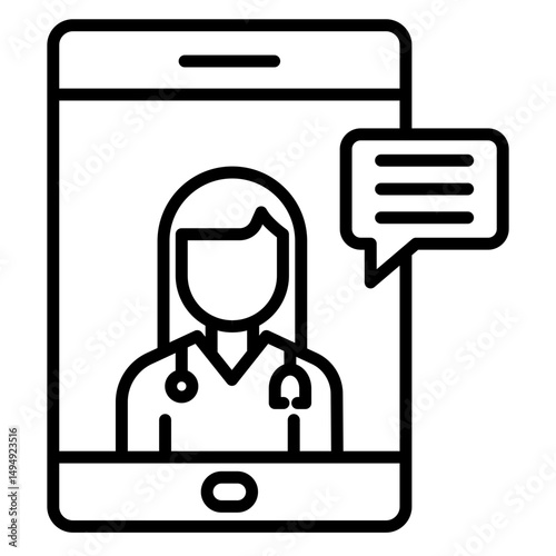 Telemedicine Vector Icon