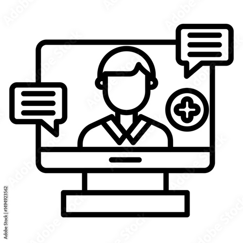 Telemedicine Vector Icon