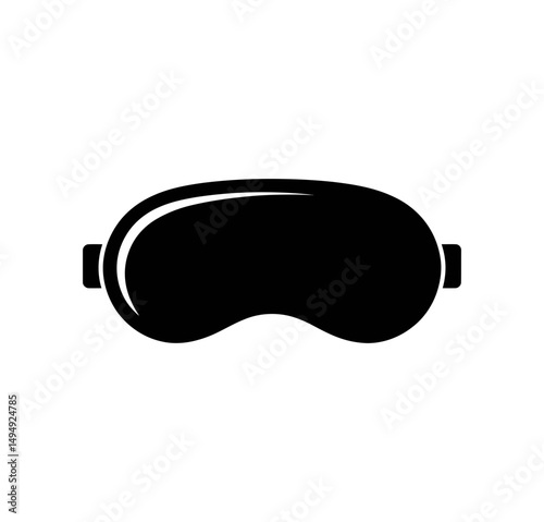 Black sleep mask for relaxation and better sleep