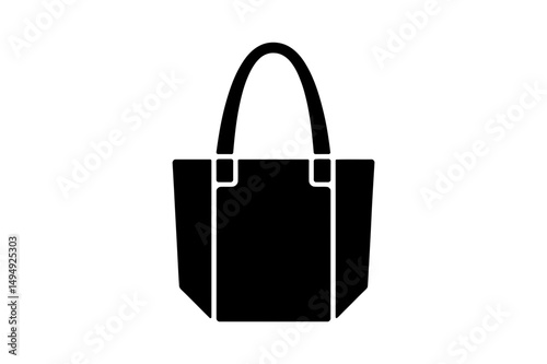 Black tote bag shopping bag fashion accessory design