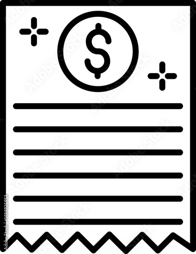 Bill Vector Icon