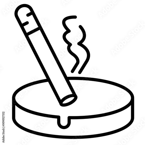 Ashtray Vector Icon
