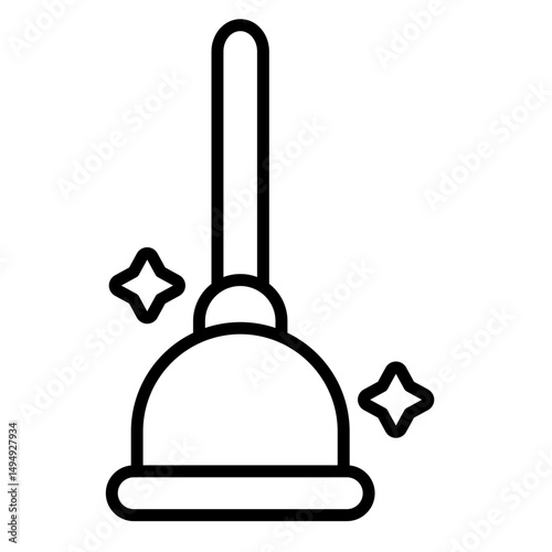 Plunger Vector Icon