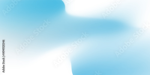 Pale blue background. Light blur backdrop. Delicate pattern. Abstract sky. Vector  holographic texture. Bright fluid liquid. Neon holography, smooth blur backdrop.  Hologram glitch effect.