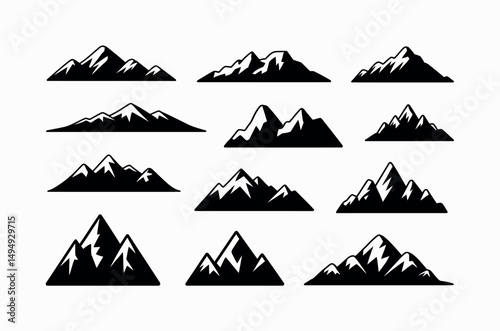 mountain silhouette valley scenery