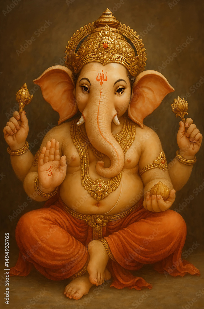 Fototapeta premium hindu god ganesh, lord ganesh